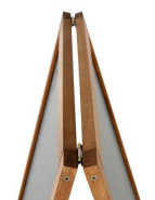 Stop trottoir en bois - 2 faces ardoise magnétiques - Structure + magnet RV - Référence: PE-STOP-TROTT-BOIS_2