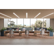 Bureaux  open space mélaminé  pieds panneaux/métal/bois : un design fonctionnel et de qualité pour les besoins des entreprises pour toutes les entreprises_2