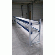 Convoyeur à rouleaux - châssis acier - rouleaux zingués Ø50 mm - capacité 50-120 Kg/m_2