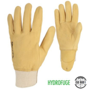 Gants en cuir tout fleur de bovin hydrofuge avec protège-artère - PMC150-T08 - Réf 50GHBBC - Singer Safety_2