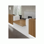 Banque d'accueil Z2 - L 126 cm - Fabricant OFFICITY - Kit LED en option_2