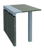 Bureaux de direction X'O - L200 x P100 cm - Retour direct - Chêne gris - Neuf_2