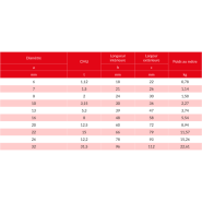 Chaîne de levage à maillons courts en acier allié à haute résistance - Grade 80 - REF : 13080 - Capacité 1,12t à 31,5t_2