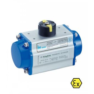 Vanne 2 voies motorisée F/F - vérin pneumatique aluminium - haute pression - filetage Gaz ou NPT_2