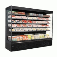 Vitrine réfrigérée murale PENCIL MODULAR NOIRE - 5 niveaux, 0°C à +2°C, sans porte_2