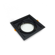 Cadre orientable encastré - pour ampoule AR111 - Réf AR111ENCN1 - Blanc - Dimensions 202x202x6 mm_2