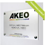 Plaque aluminium anodisé - Direct Signalétique - Impression logo ou texte - Épaisseur 2 mm - Fixation adhésif ou entretoises_2