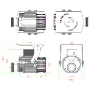Projecteur Gobo LED rotatif Noble WT-RT10065 - 100W extérieur - Objectif: 15° / 30° / 50° - IP65_2