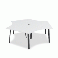 Bureau bench 3 personnes Ogi A - MDD. - Anthracite, Blanc_2