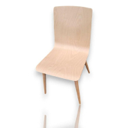 Chaise pour salle à manger d'occasion Scaun SM1 en bois naturel - hêtre massif - ergonomique et polyvalente_2