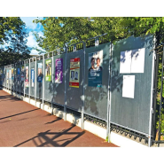 Panneau électoral classique - Tube acier Ø 35 mm - Ref : 205010 - Dimensions pour 1 ou 2 candidats_2