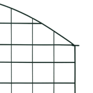 Vidaxl ensemble de clôture de jardin arquée 77,5x78,5 cm vert 146103_2
