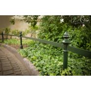 01.053.Sc - Potelets fixes Zano - Acier noir ou inoxydable - Hauteur 100 cm - Poids 10 kg_2