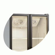 Armoire réfrigérée vitrée sans canopy 535L | Tefcold - FS890H_2