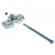 Galets tandem pour porte sectionnelle à déplacement latéral - Spadone - double roulette 45mm avec roulement à billes_2