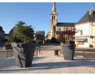 Pot géant carré DÉCO - Polyéthylène - Hauteurs 735 à 1400 mm - Largeurs 630 à 1270 mm - 21 coloris_2