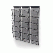 Présentoir mural mesh noir à la française A5 N_2