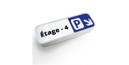 Enseigne lumineuse LED une ou deux faces - signalisation intérieure parkings_2