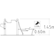 Équipement de fitness extérieur - Denfit Gym Combi 7 - 8065120 - Hags - Vert, montage sur dalle ou plot béton_2