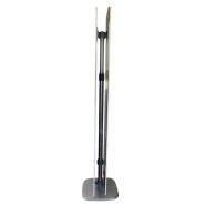 Totem aluminium ajustable pied carré - simple face ou recto/verso - plaques PVC 50x180cm_2