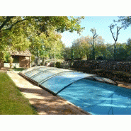 Abri piscine bas AbriSud - amovible, manuel et modulable avec modules coulissants_2