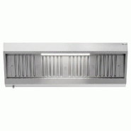 Hotte murale inox statique 1m80 avec filtre et éclairage | Profondeur 700 mm_2