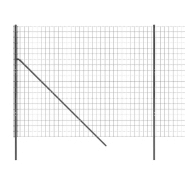 Vidaxl clôture en treillis métallique anthracite 2,2x25 m 154223_2