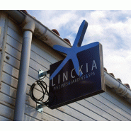 Enseigne drapeau à la forme option lumineux à LED - Avec LED_2