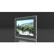 Silver - Porte-affiche LED - Immocom - Double face - Format A4 - Ultra haute luminosité 6000 lumens_2