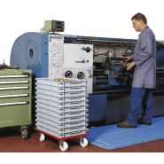 Chariot porte bac - p&p - rouge à roulettes plastiques - sku 139 462 210 41_2