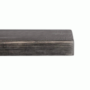 Plateau de table carré pré-percé vintage noir 700mm | Bolero - CY969_2