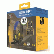 Steelplay HP47 Casque Avec fil Arceau Gaming Noir, Jaune_2