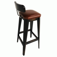Tabouret de restaurant Odette (THD) - haut avec dossier - 110 cm de hauteur totale_2