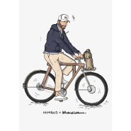 Hoodie - Nimbus x Rodrigo Saldaña - Brownsville Men - Le Commuter - Marine - Nimbus_2