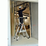 Plate-forme individuelle roulante 2 marches à hauteur fixe - sans stabilisateur - Masterguard_2