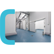 Porte isotherme robuste et qualitative sur-mesure, conçue pour s'adapter à de nombreux secteurs d'activité tels que l'industrie agroalimentaire - PREMIUM - COLDKIT PORTISO_2