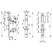 Serrure encastrable pour porte d'entrée Monomax NF - Têtière inox, pêne bipente réversible, garantie 10 ans - THIRARD_2