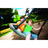 Balançoire Stratus pour aires de jeux - réf 8000751 - Hags - structure en acier - couleur gris - fondation à enterrer_2