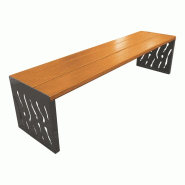 Banquette VENISE acier et bois_2