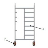 Échafaudage roulant venus - fortal sa - charge d’exploitation par module de plancher 200 kg/m²_2