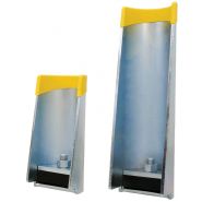 Sabot de protection flexible Rack Guard - métal zinc anti-rouille pour racks à palettes - 2 hauteurs disponibles_2