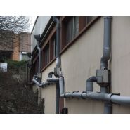 Collecteur eau de pluie industriel inox - pour descentes d100