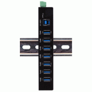 EXSYS EX-11237HMS-2 Hub 7 ports métallique , USB 3.2 Gen 1, kit rail DIN_2