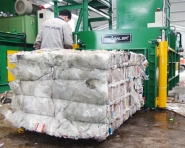 Presse à balles horizontale à ligature manuelle - Sinoballer - semi-automatique pour matériaux solides et plastiques_2