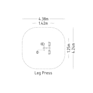 Équipement de fitness extérieur - Gym Leg Press Hags 8073108 - 2 utilisateurs, sûr et ergonomique_2