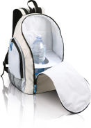 Sac à dos isotherme en polyester 600D - Kimood - Réf: KI0113 - compartiment bouteille et intérieur isotherme_2