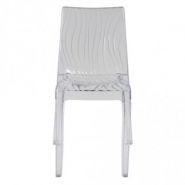 S6327TR - Chaise empilable DUNE - Weber Industries - en polycarbonate transparent - largeur 52 cm_2