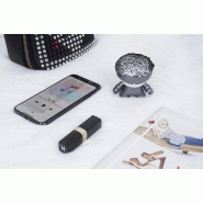 XOOPAR - Enceinte nomade Mini Xboy Limited Edition argentée à sequins - Bluetooth avec télécommande selfie - 930962_2