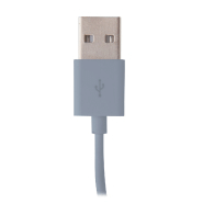 Support mobile de bureau en ciment calcaire et bambou - chargeur sans fil 5W intégré - câble USB assorti_2