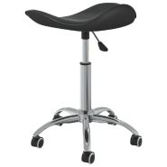 Vidaxl tabouret de salon et spa noir similicuir 323684_2